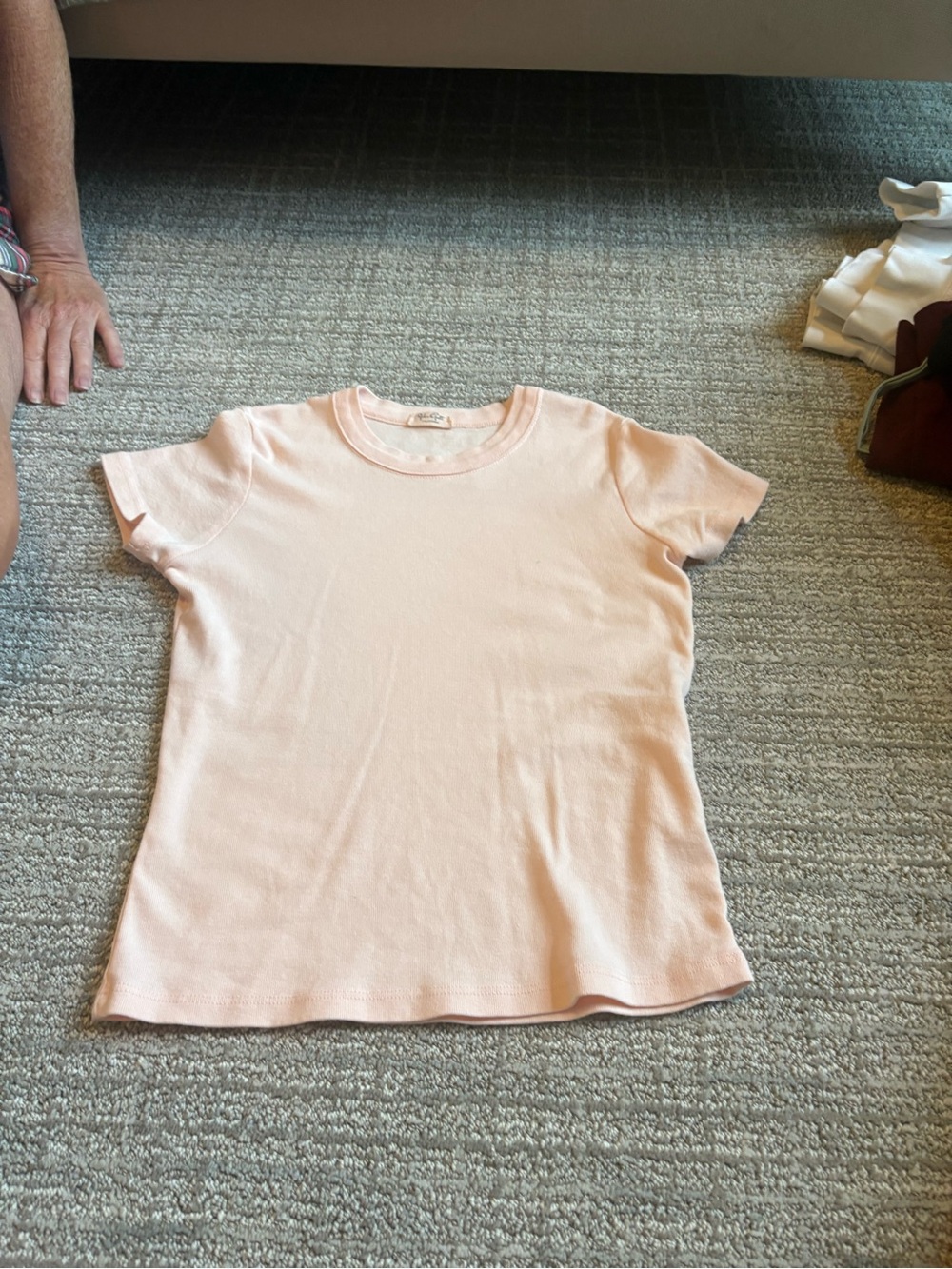 Brandy Melville Light Pink Short Sleeve Tee